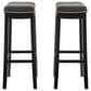 Linon Home Decor Claridge Bar Stool in Black (Set of 2), , large