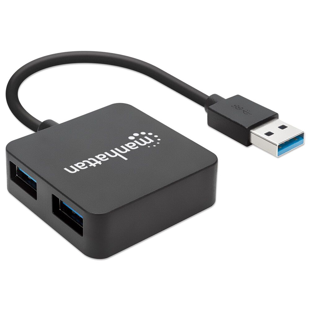 Manhattan 4-Port USB 3.0 Type-A Hub in Black, , large