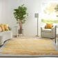 Nourison Prismatic PRS19 8" x 10" Grey and Gold Area Rug, , large