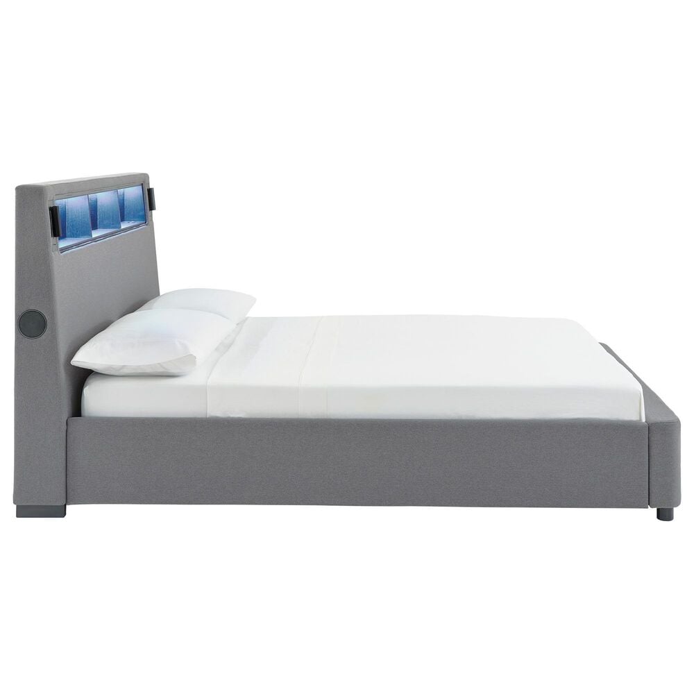 Ashley Verishaw Queen Platform Upholstered Bed in Gray, , large