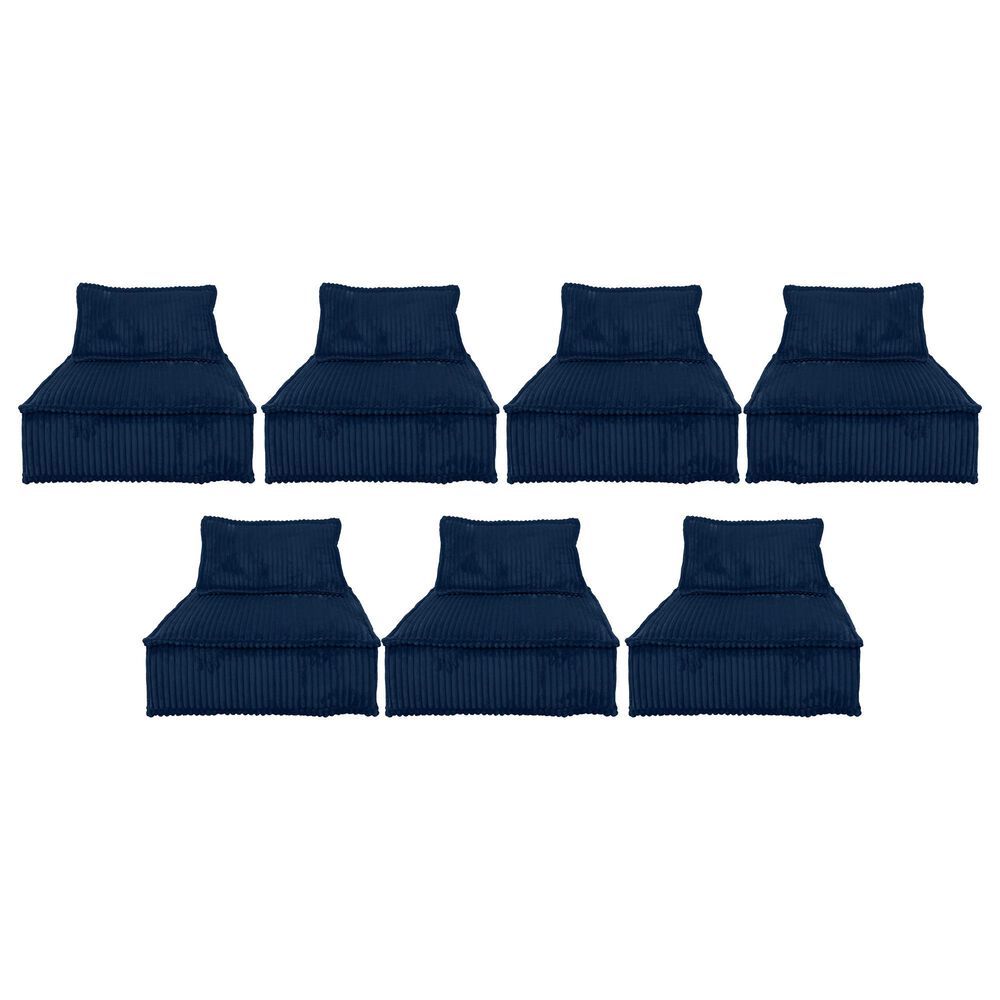 Ashley Bales 7-Piece Stationary Modular Sectional in Navy, , large