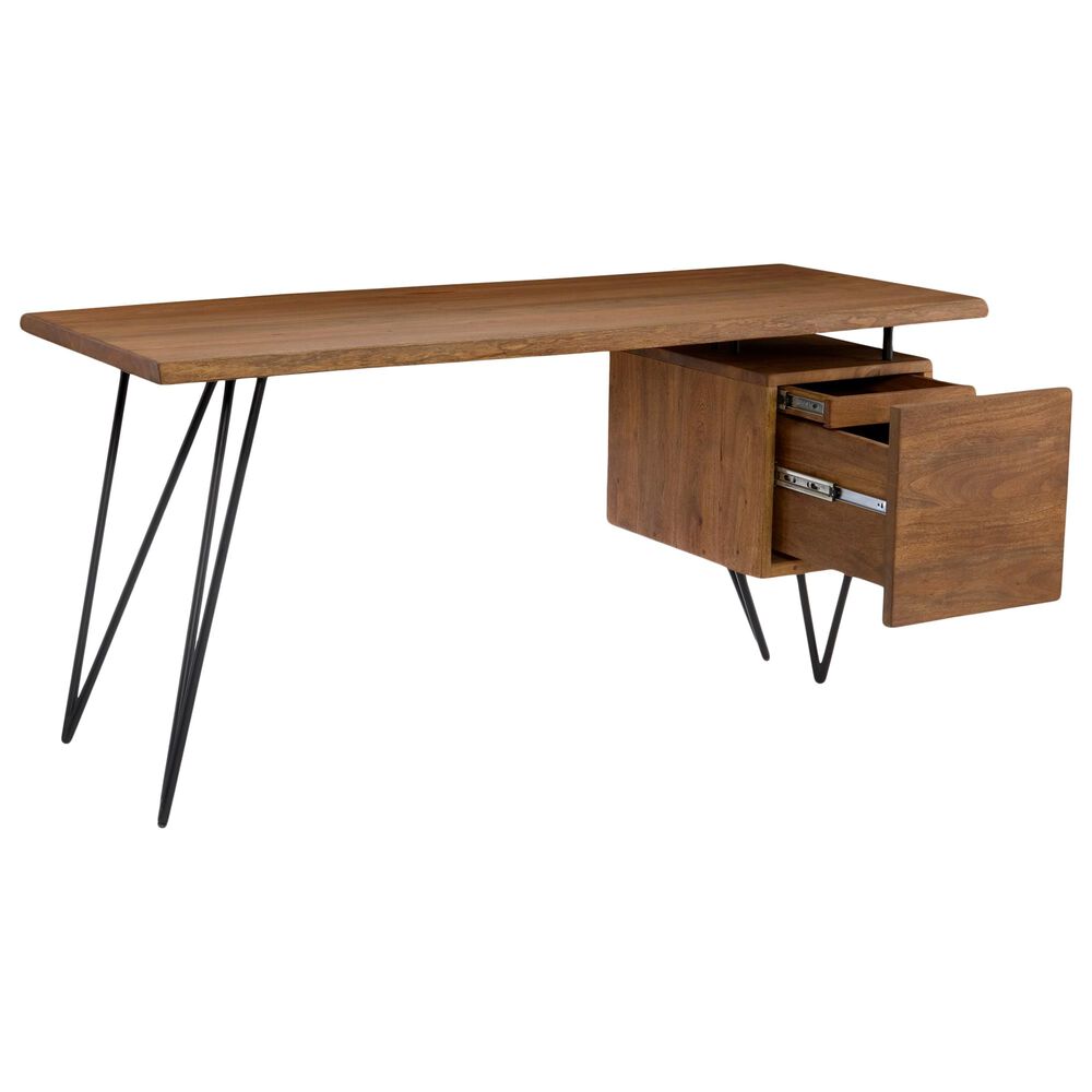 Moe&#39;s Home Collection Nailed Mid-Century Modern Desk in Light Brown, , large