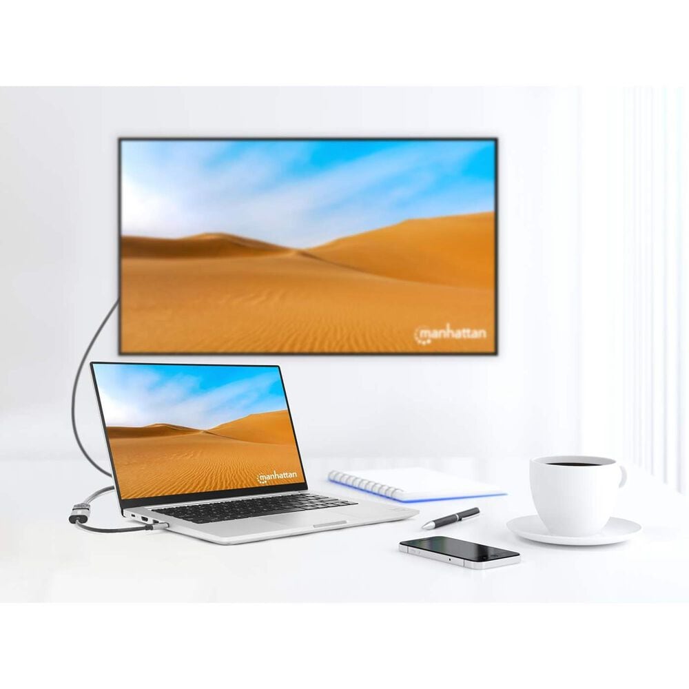 Manhattan 4K USB-C to HDMI Adapter in Space Gray, , large
