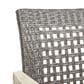 Hearth and Haven Hampton Outdoor Dining Chair in Black and Light Grey (Set of 2), , large