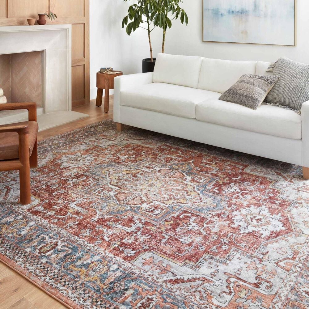 Loloi II Cassandra CSN-01 3&#39;9&quot; x 5&#39;9&quot; Rust and Multicolor Area Rug, , large