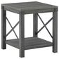 Ashley Freedan Square End Table in Grayish Brown, , large