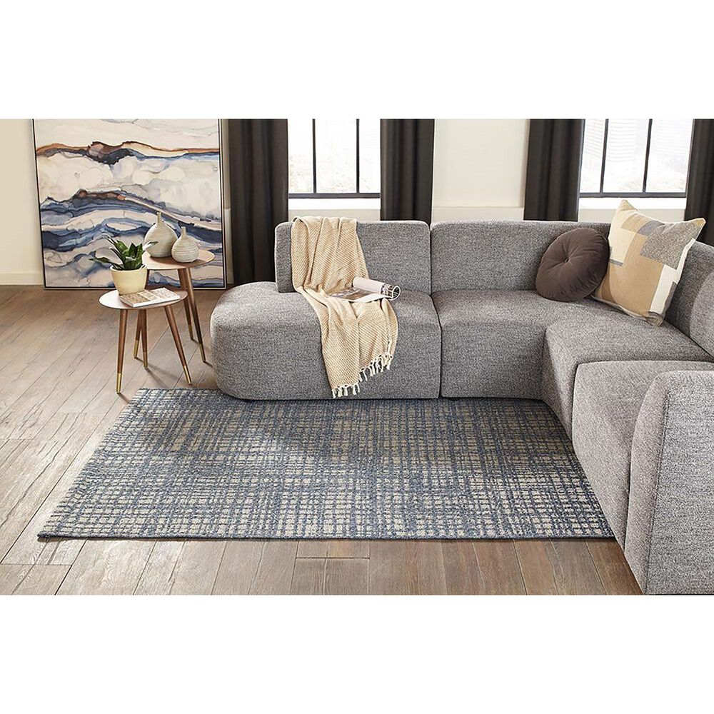 Momeni Como COM-6 6&#39;7&quot; x 9&#39;6&quot; Blue Area Performance Rug, , large