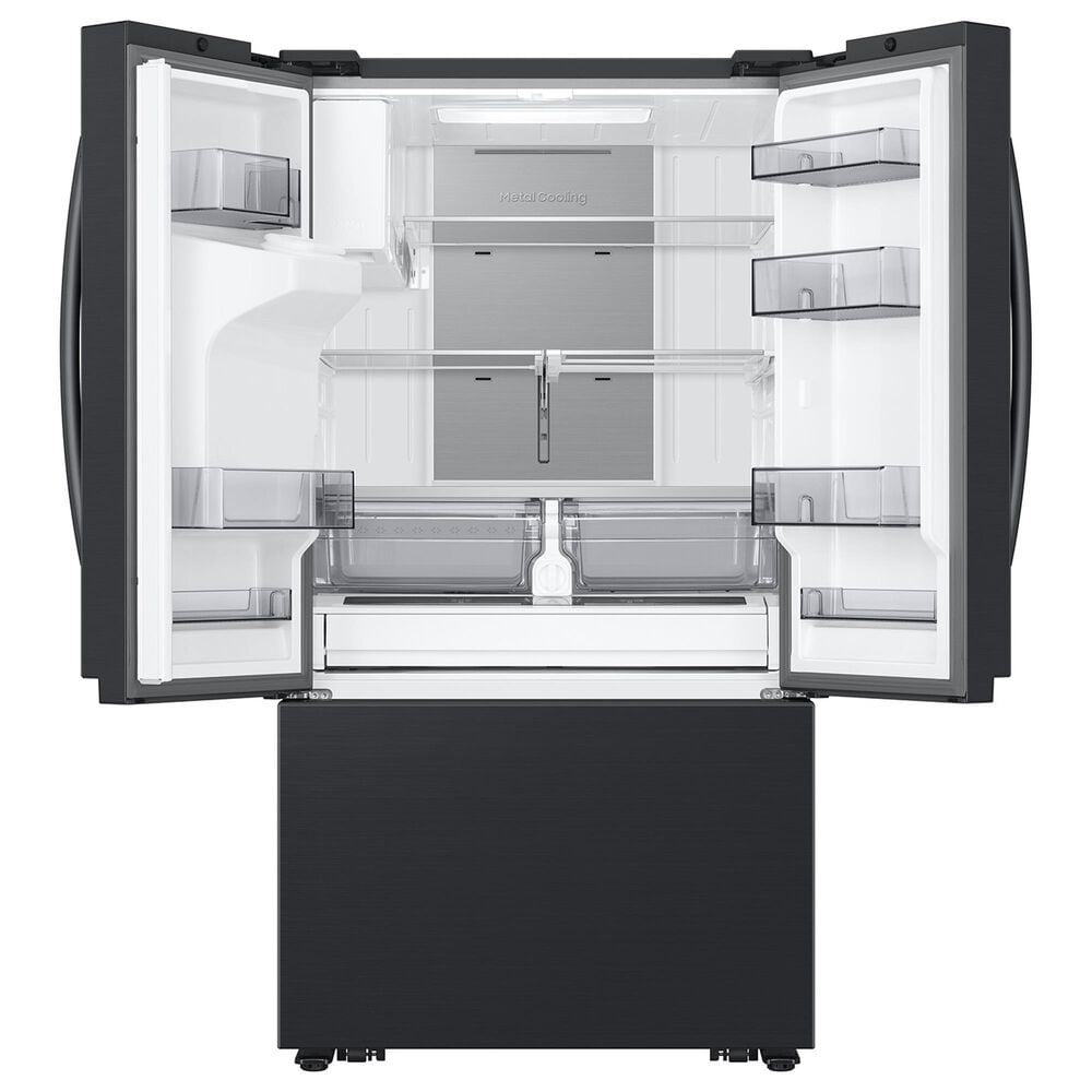 Samsung 31 Cu. Ft. Mega Capacity 3-Door French Door Refrigerator in Matte Black Steel, , large
