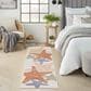 Nourison Aloha ALH28 2" x 6" Ivory and Multicolor Indoor/Outdoor Runner, , large