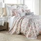 Levtex Pippa 18" x 18" Throw Pillow in Salmon, Blush, Pink, Green and Grey, , large
