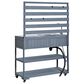 HOMLUX 41.7"" Outdoor Rolling Kitchen Island in Gray, , large