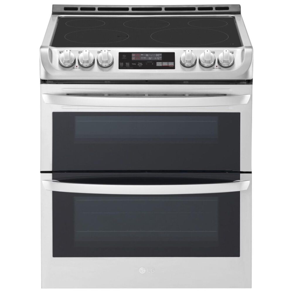 LG 7.3 Cu. Ft. Wi-Fi Enabled Electric Double Oven Slide-In Range with Convection - Stainless Steel, , large