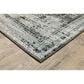 Oriental Weavers Gemini Distressed Floral 2"3" x 7"6" Charcoal Runner, , large