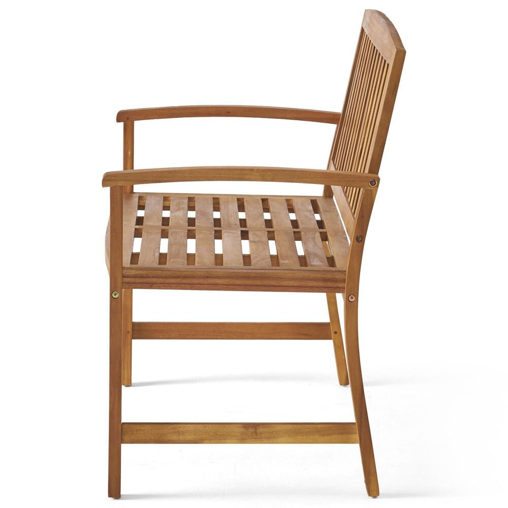 Hearth and Haven Loja Patio Bench in Teak, , large