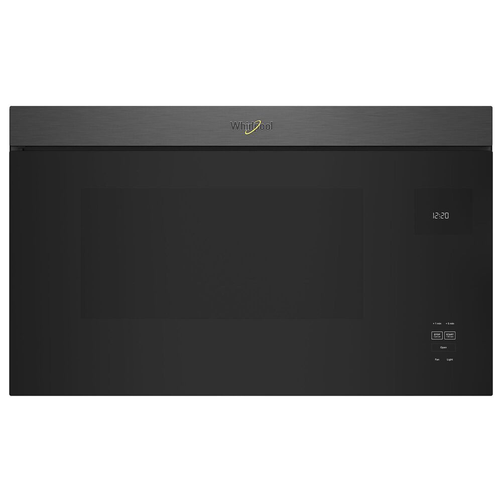 Whirlpool 1.1 Cu. Ft. Flush Mount Microwave in Black Stainless Steel, , large