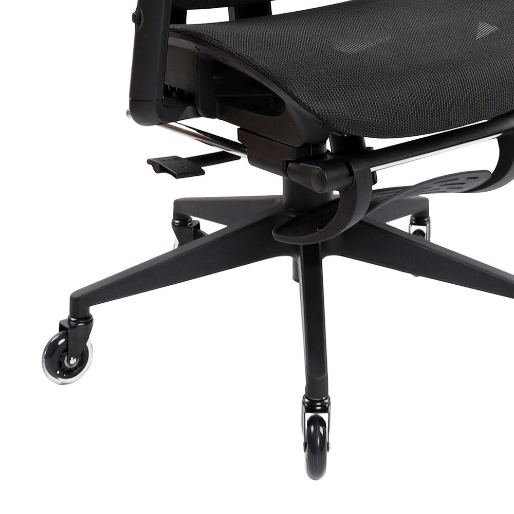 Rta Products Llc Ultimate Reclining Ergonomic Mesh Office Chair with Lumbar Support and Footrest in Black, , large
