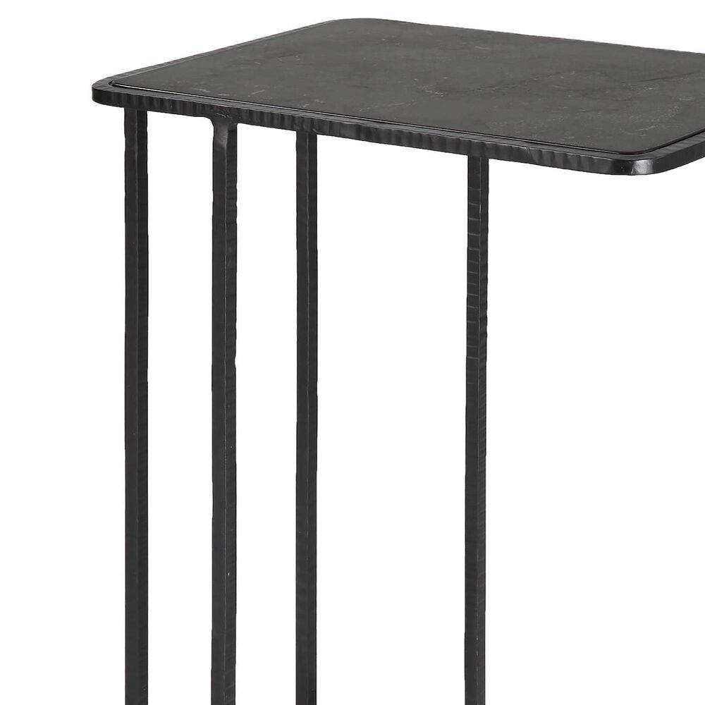 Uttermost Company Cavern Accent Table in Black and Blue, , large