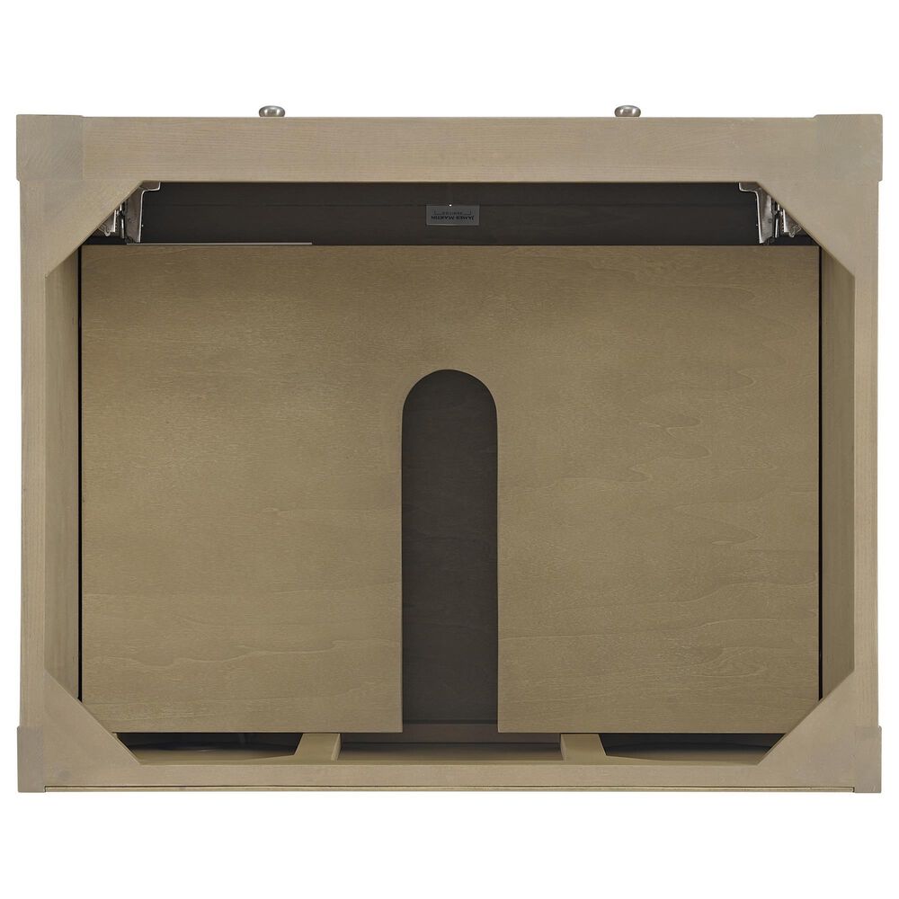 James Martin Vanities Breckenridge 30&quot; Single Vanity inWhitewashed Oak with 3 cm Eternal Marfil Quartz Top, , large