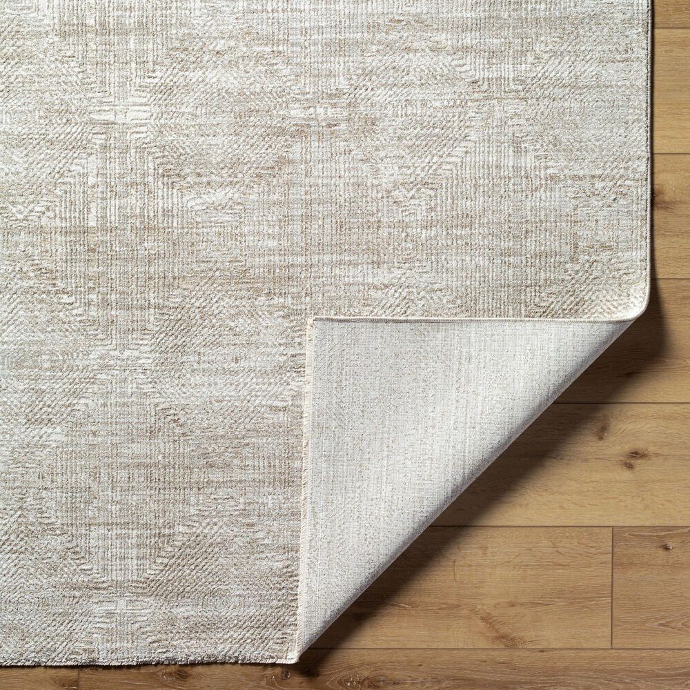Surya Masterpiece Light Gray, Cream and Medium Gray 6'7" x 9'6" Area Rug, , large