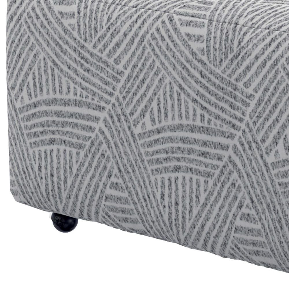 Catnapper Abraxas Castered Cocktail Ottoman in Oyster, , large