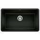 Blanco Precis 30" Single Sink in Coal Black, , large