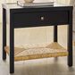 Safavieh Berlynne Nightstand in Black and Natural, , large