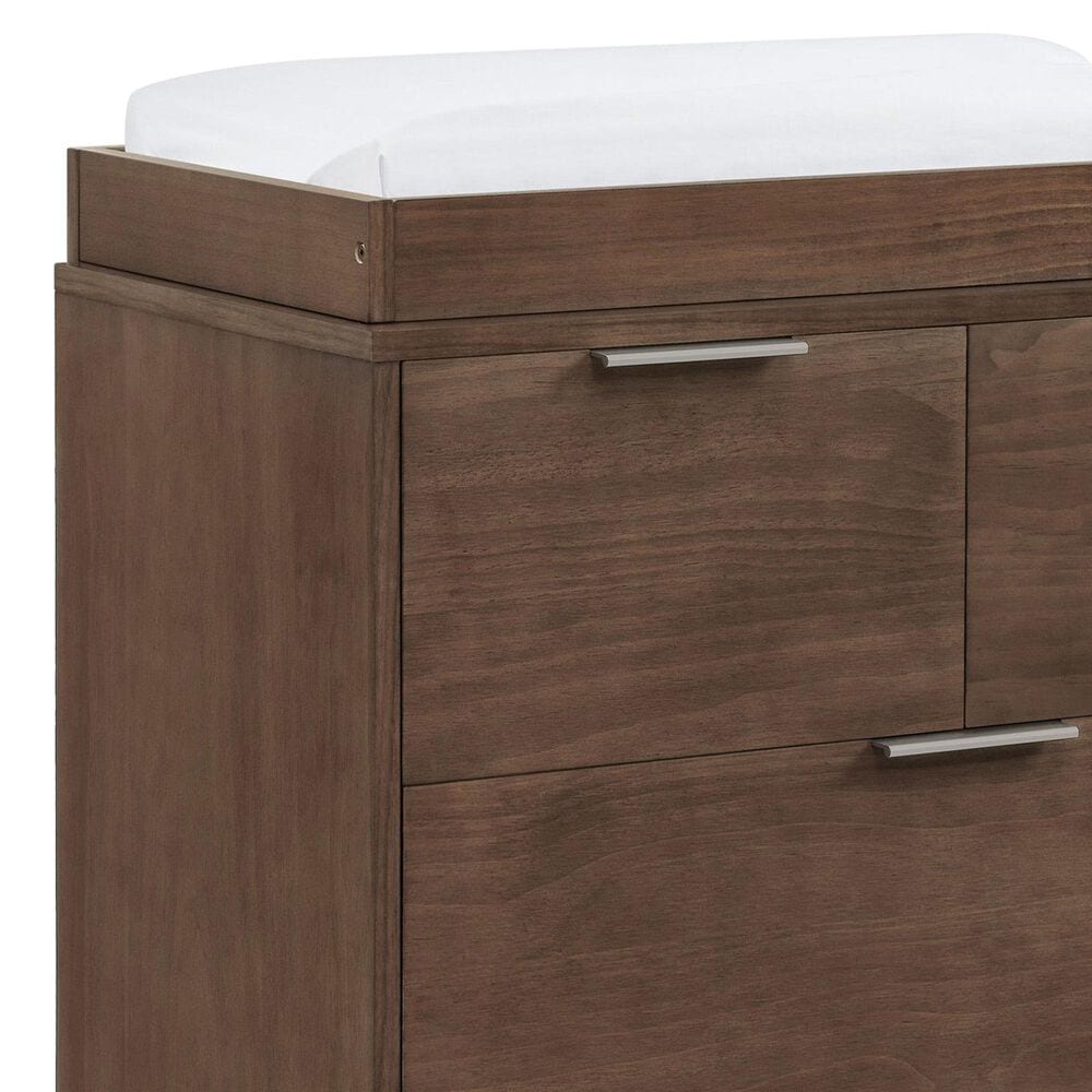 Delta Children Forever 4-Drawer Dresser with Changing Top in Teak Brown, , large