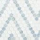 MS International Azula Sazi 1" Hexagon on 11" x 14" Marble Mosaic Sheet, , large