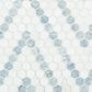 MS International Azula Sazi 1" Hexagon on 11" x 14" Marble Mosaic Sheet, , large