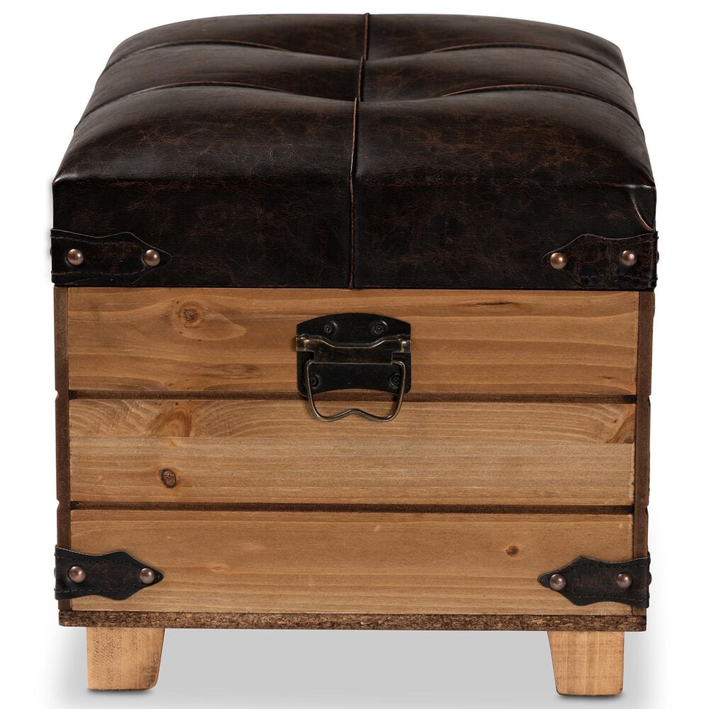 Baxton Studio Edmund Storage Ottoman in Dark Brown, , large
