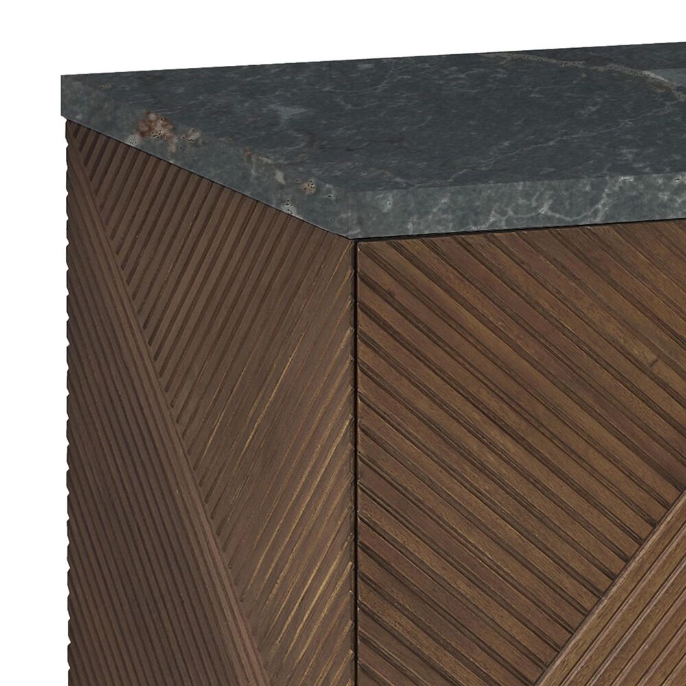 James Martin Vanities Marcello 48" Wall Mounted Single Bathroom Vanity in Chestnut with 3 cm Parisien Bleu Quartz Top and Rectangular Sink, , large