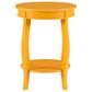 Linon Home Decor Rainbow Round Side Table in Yellow, , large