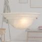 Vaxcel Babylon 1-Light Half Moon Wall Sconce with White Alabaster Glass, , large