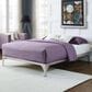 Modway Ollie King Platform Bed Frame in Silver, , large