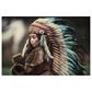 Timberlake Chief Of My Dreams 12" x 19" Canvas Art in Black/Tan/Green, , large