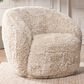 Classic Home Adley Plush Swivel Chair in Sand, , large