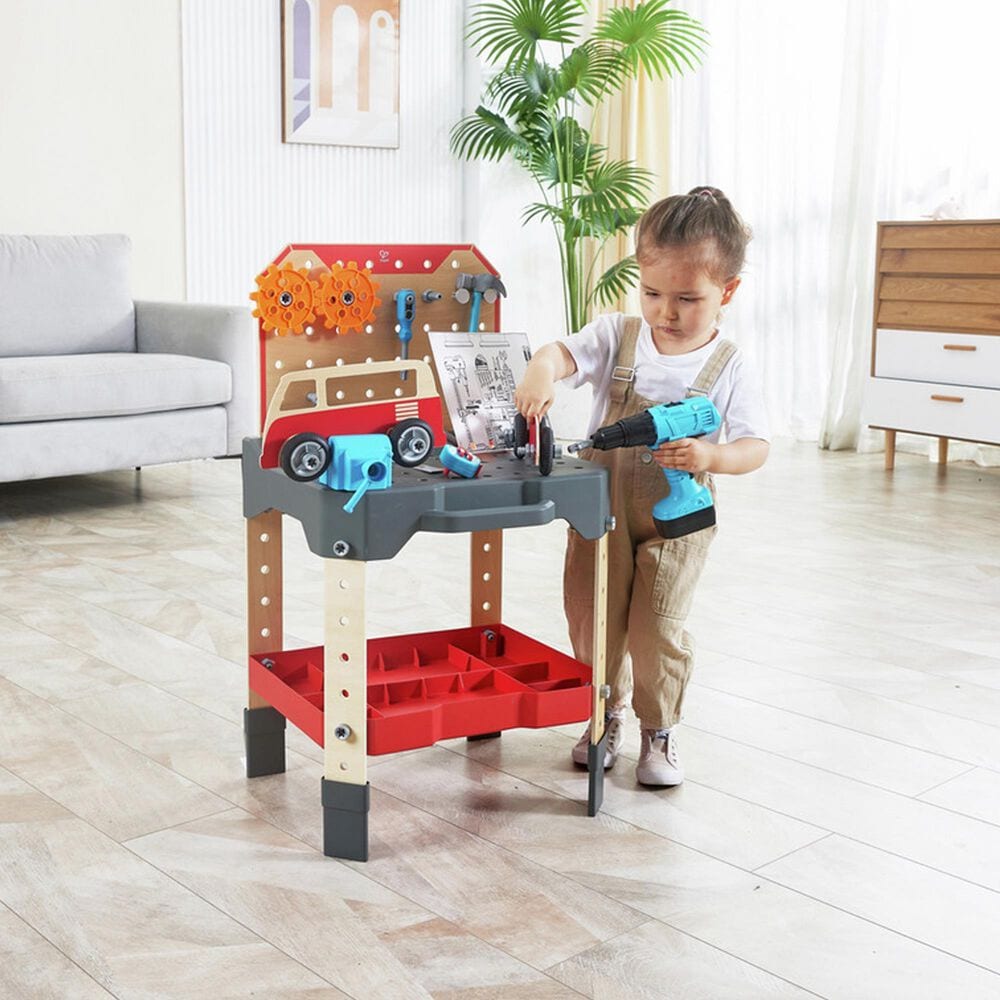 Hape Toys Vehicle Service and Repair Workbench in Multicolor, , large