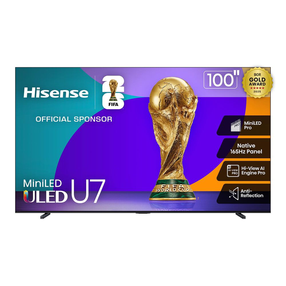 Hisense 100" Class U7 Series Mini-LED ULED 4K in Black - Smart Google TV, , large