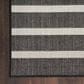 Nourison Positano POS03 Black and Ivory 8" x 10" Indoor/Outdoor Area Rug, , large
