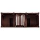 James Martin Vanities Brittany 60" Double Bathroom Vanity in Burnished Mahogany with 3 cm Eternal Jasmine Pearl Silestone Top, Rectangular Sinks and FreePower Wireless Charger, , large