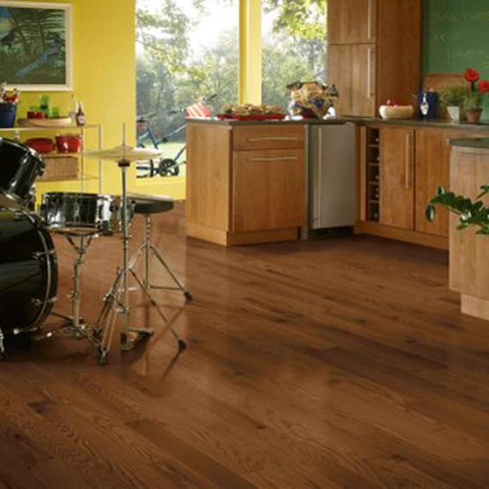 Bruce Dundee Wide Plank Saddle Oak Hardwood, , large