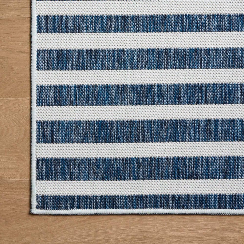 Loloi Easton Denim and Ivory 2&#39;3&quot; x 3&#39;9&quot; Indoor/Outdoor Area Rug, , large
