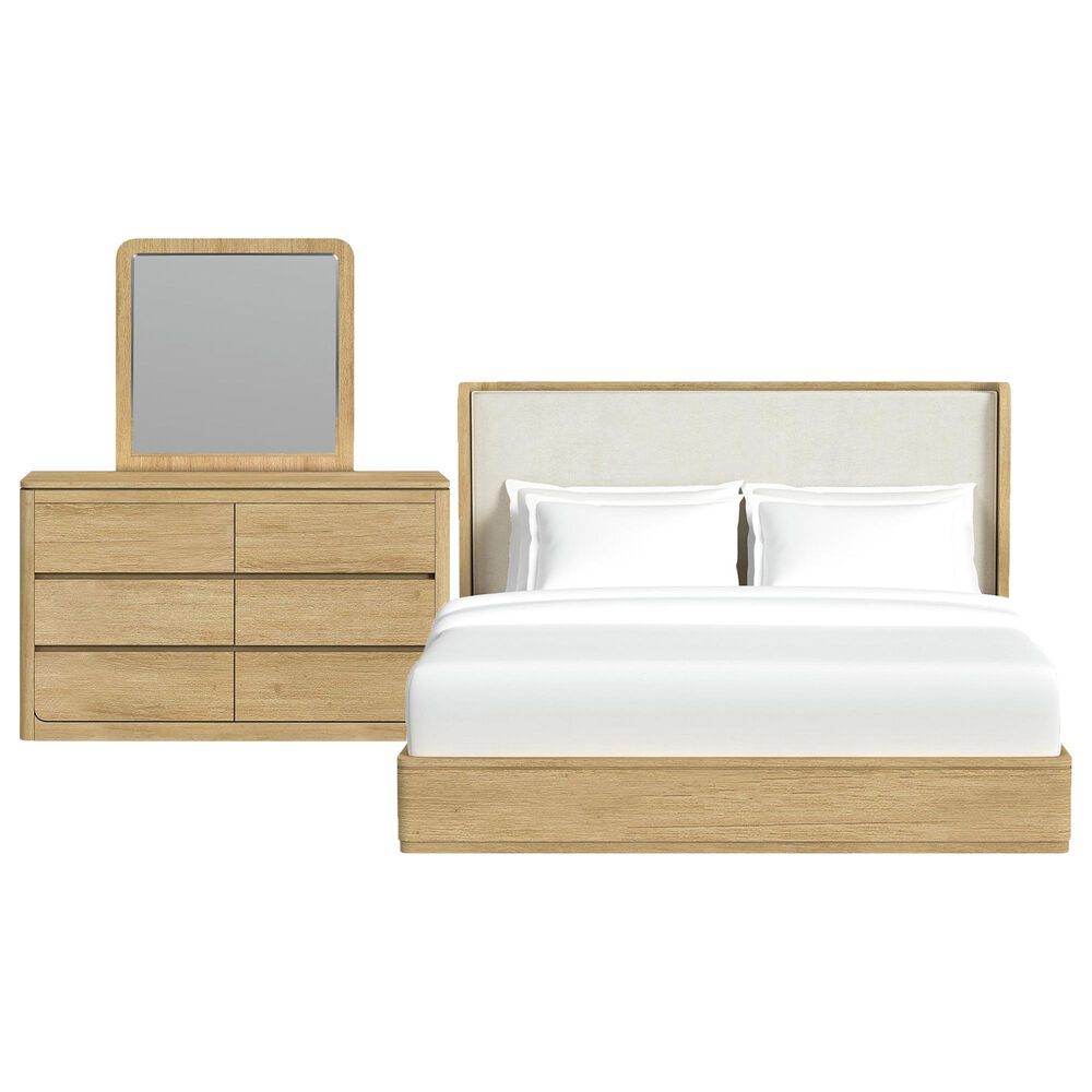 Mayberry Hill Rosalie 3 Piece King Panel Bedroom Set in Natural, , large