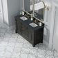James Martin Vanities Brookfield 60" Double Bathroom Vanity in Black Onyx with 3 cm Charcoal Soapstone Quartz Top and Rectangular Sinks, , large