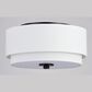 Vaxcel Burnaby 2-Light Flush Mount in Black, , large