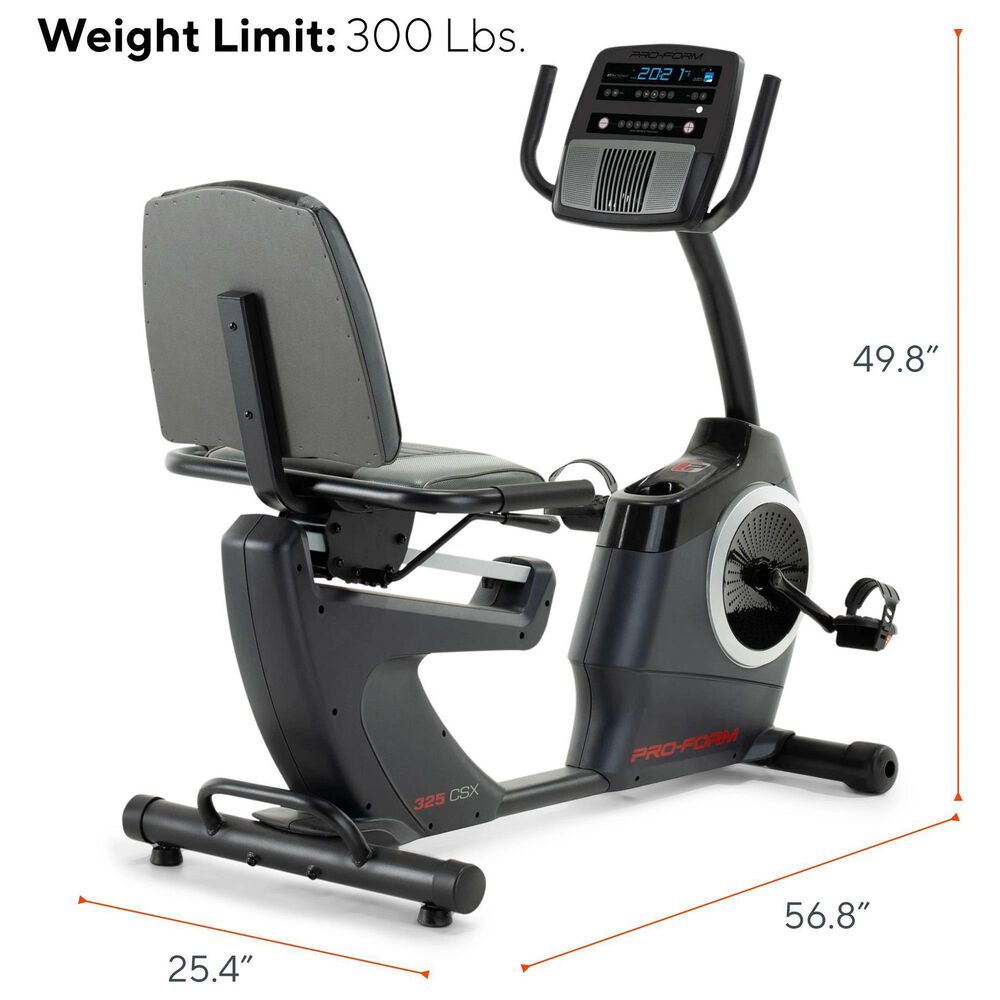 ProForm 325 CSX Recumbent Bike in Black, , large
