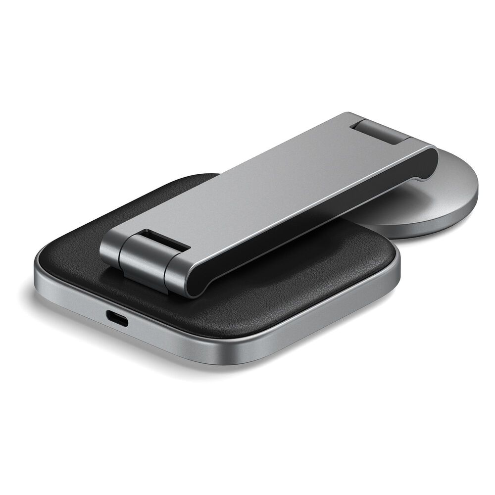 Satechi 2-in-1 Foldable Qi2 Wireless Charging Stand in Space Gray, , large