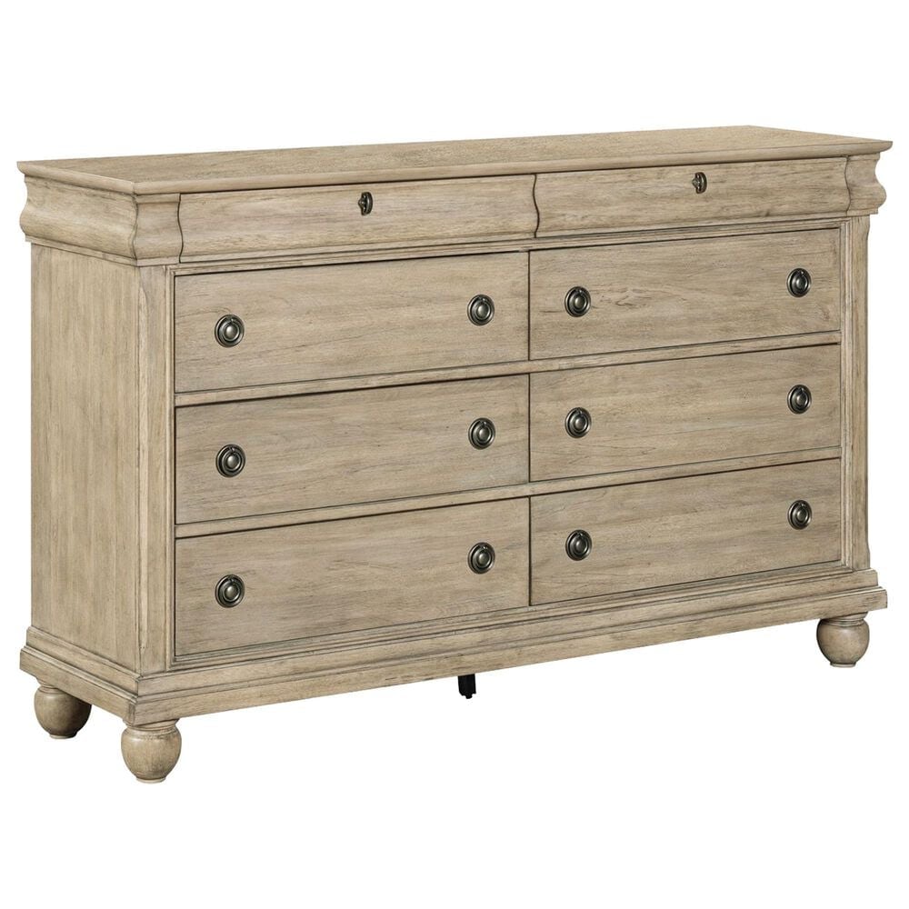 Belle Furnishings Rustic Traditions 8-Drawer Dresser in Saddle Tan, , large