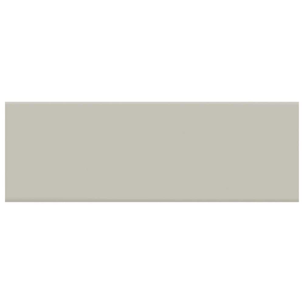 Marazzi Hawthorne Flat Gray 4" x 12" Subway Ceramic Tile, , large