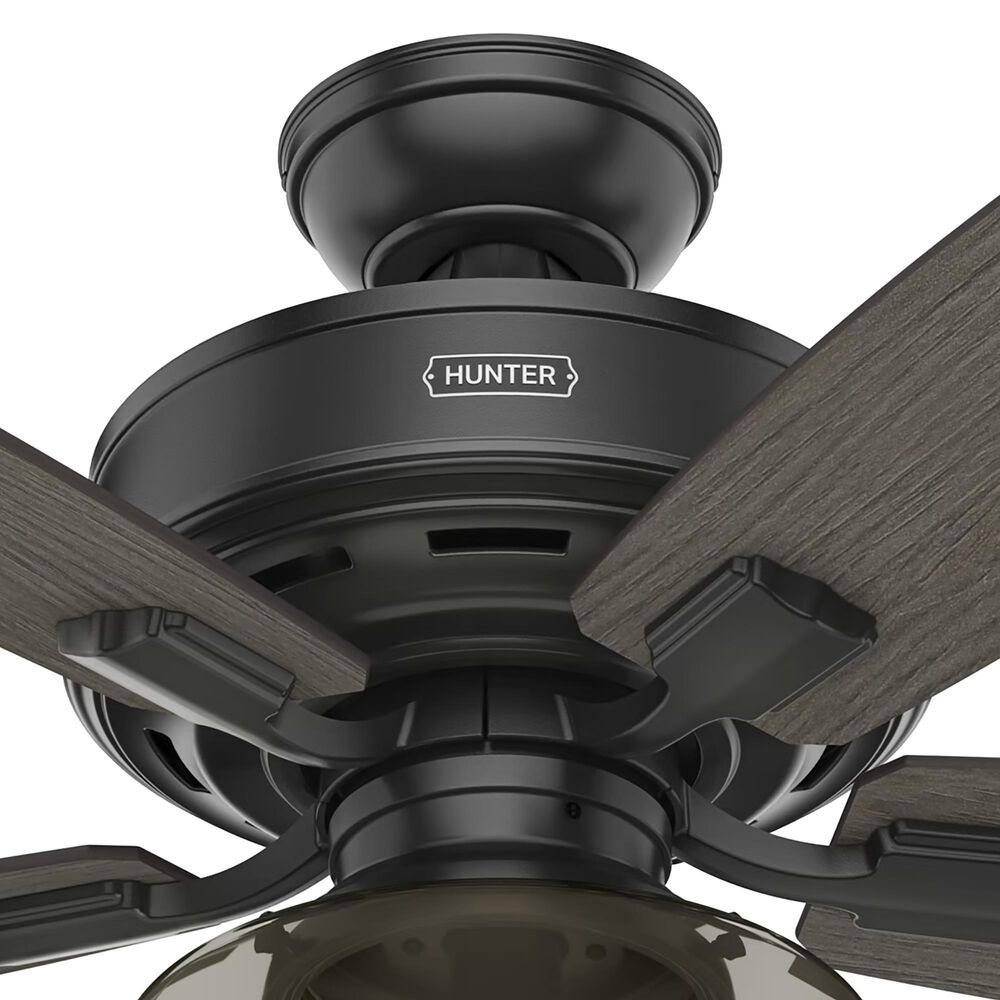 Hunter Bennett 52&quot; Ceiling Fan with Light in Matte Black, , large